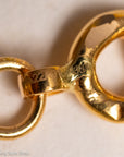 22K Gold Curb Extender with Solid 18K French Dog Clips, 4.5 Inch