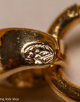 22K Gold Curb Extender with Solid 18K French Dog Clips, 4.5 Inch