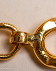 22K Gold Curb Extender with Solid 18K French Dog Clips, 4.5 Inch