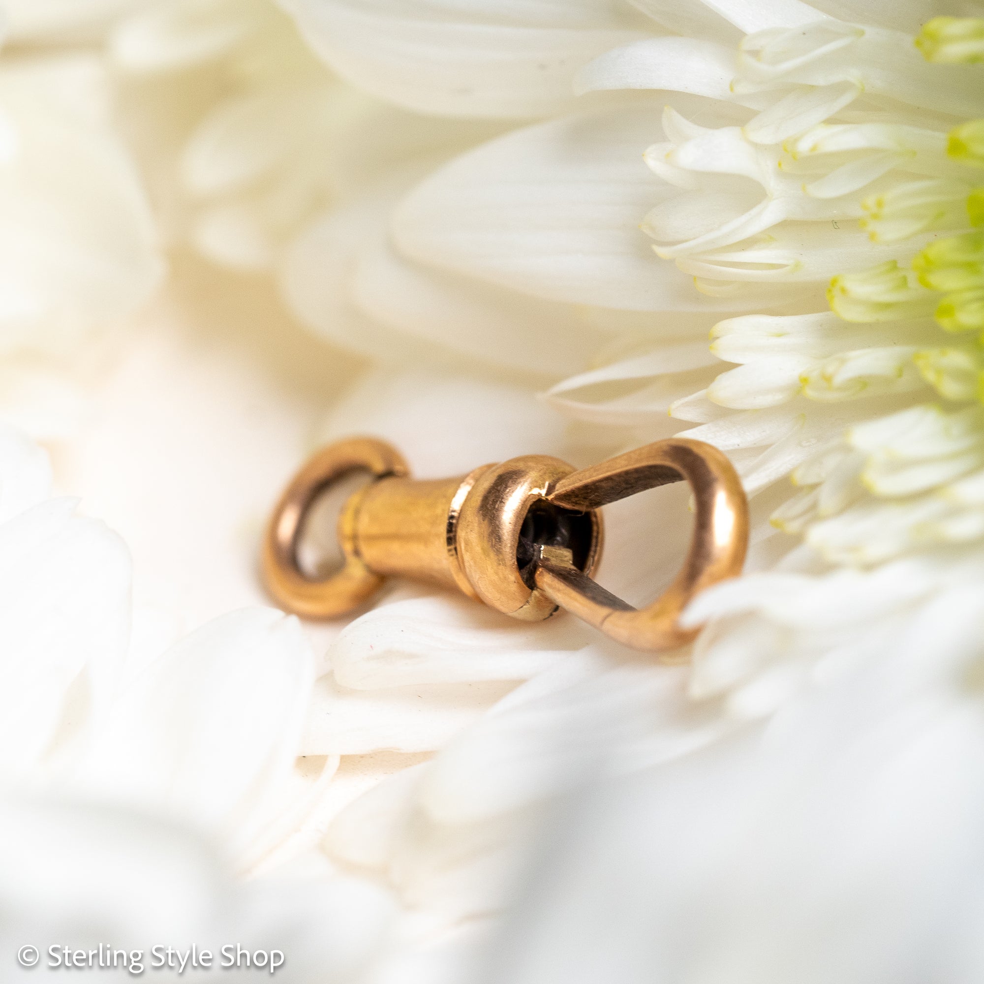 French 18 Karat Gold Dog Clip with Eagle Head Hallmark