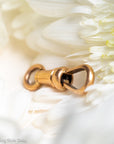 French 18 Karat Gold Dog Clip with Eagle Head Hallmark