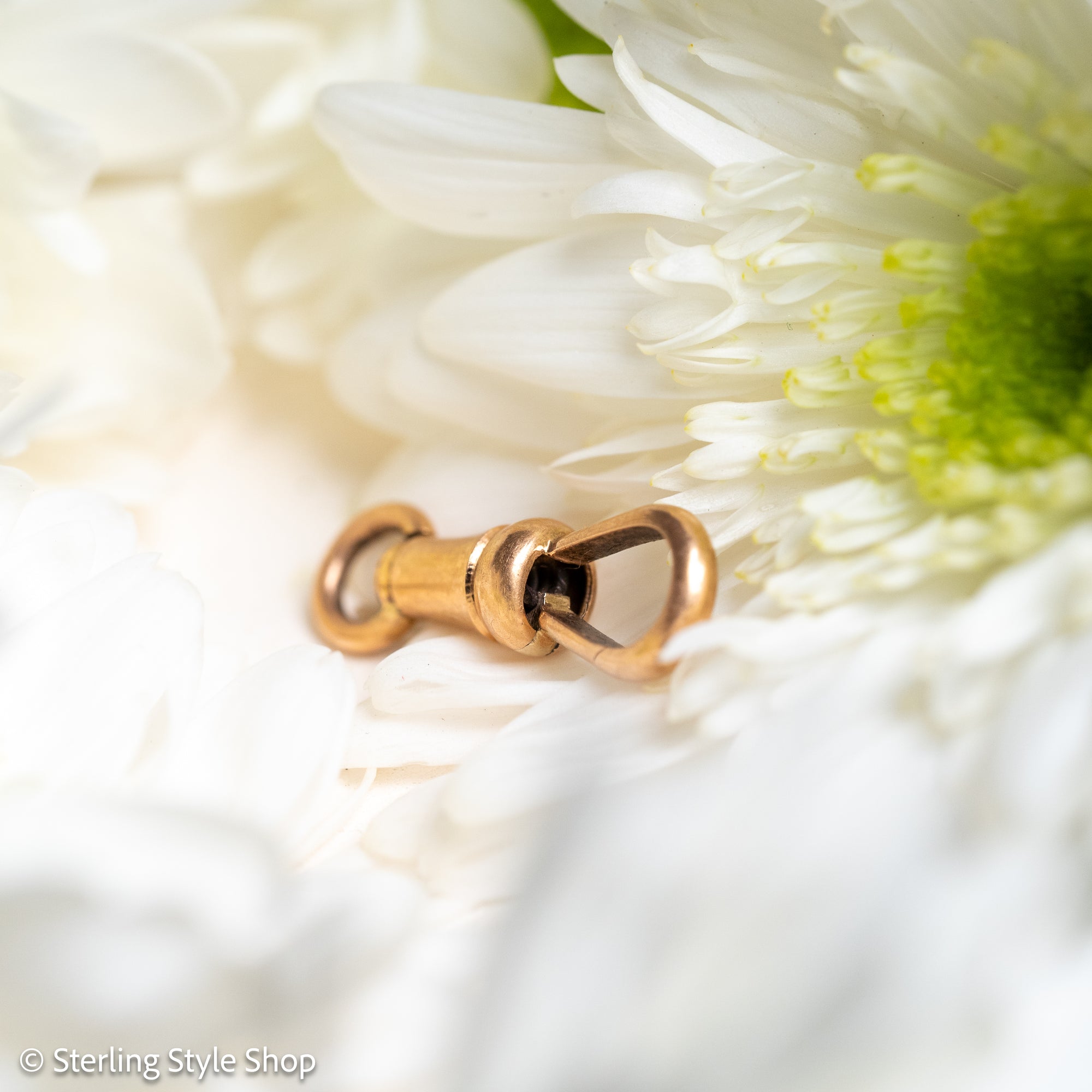 French 18 Karat Gold Dog Clip with Eagle Head Hallmark