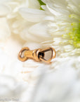 French 18 Karat Gold Dog Clip with Eagle Head Hallmark