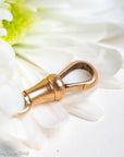 French 18 Karat Gold Dog Clip with Eagle Head Hallmark