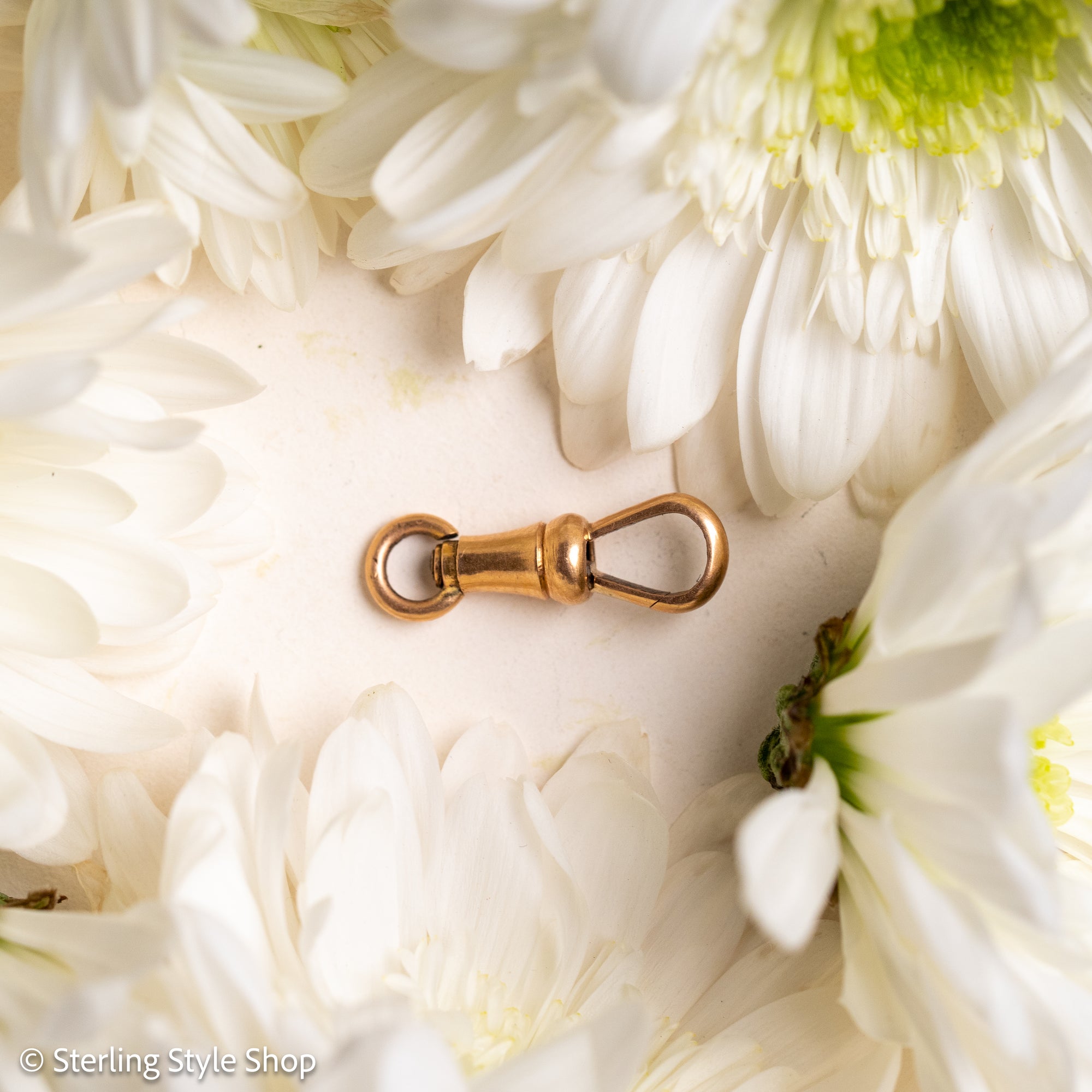 French 18 Karat Gold Dog Clip with Eagle Head Hallmark
