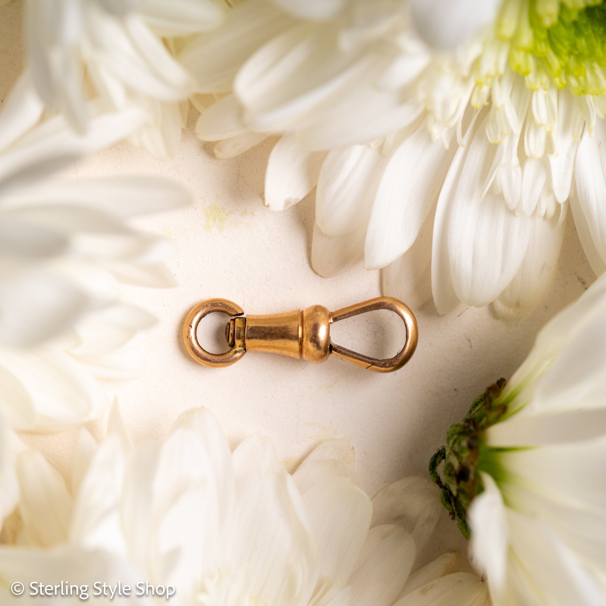 French 18 Karat Gold Dog Clip with Eagle Head Hallmark
