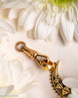 French 18 Karat Gold Dog Clip with Eagle Head Hallmark