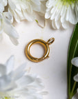 Antique French 18ct Gold Bolt Clasp with Eagle Hallmark