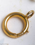 Antique French 18ct Gold Bolt Clasp with Eagle Hallmark