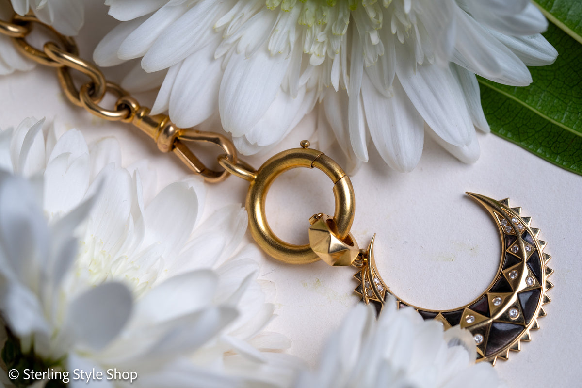 Antique French 18ct Gold Bolt Clasp with Eagle Hallmark