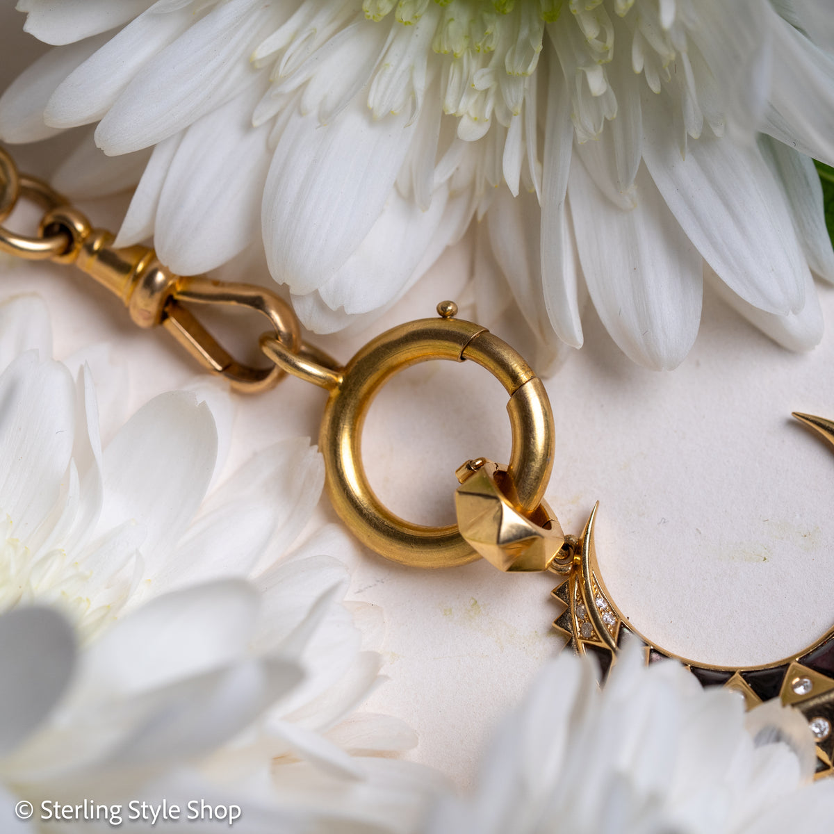 Antique French 18ct Gold Bolt Clasp with Eagle Hallmark