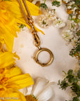 Vintage 18K Gold Bolt Ring Clasp, 20mm, Solid Gold Spring Clasp