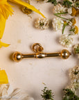 Antique 18K Gold T-Bar Pendant with Watch Key