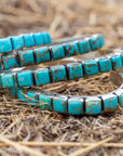 Turquoise Cuff Bracelet by Federico Jimenez | Sterling Silver | Vintage Style | Stacker Bracelets