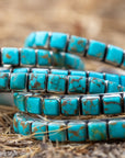 Turquoise Cuff Bracelet by Federico Jimenez | Sterling Silver | Vintage Style | Stacker Bracelets