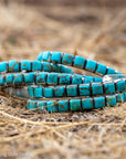 Turquoise Cuff Bracelet by Federico Jimenez | Sterling Silver | Vintage Style | Stacker Bracelets