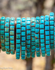 Turquoise Cuff Bracelet by Federico Jimenez | Sterling Silver | Vintage Style | Stacker Bracelets
