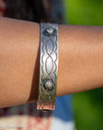Chimney Butte Sterling Silver Wide Bangles - Stackable Southwestern Jewelry - Oxidized