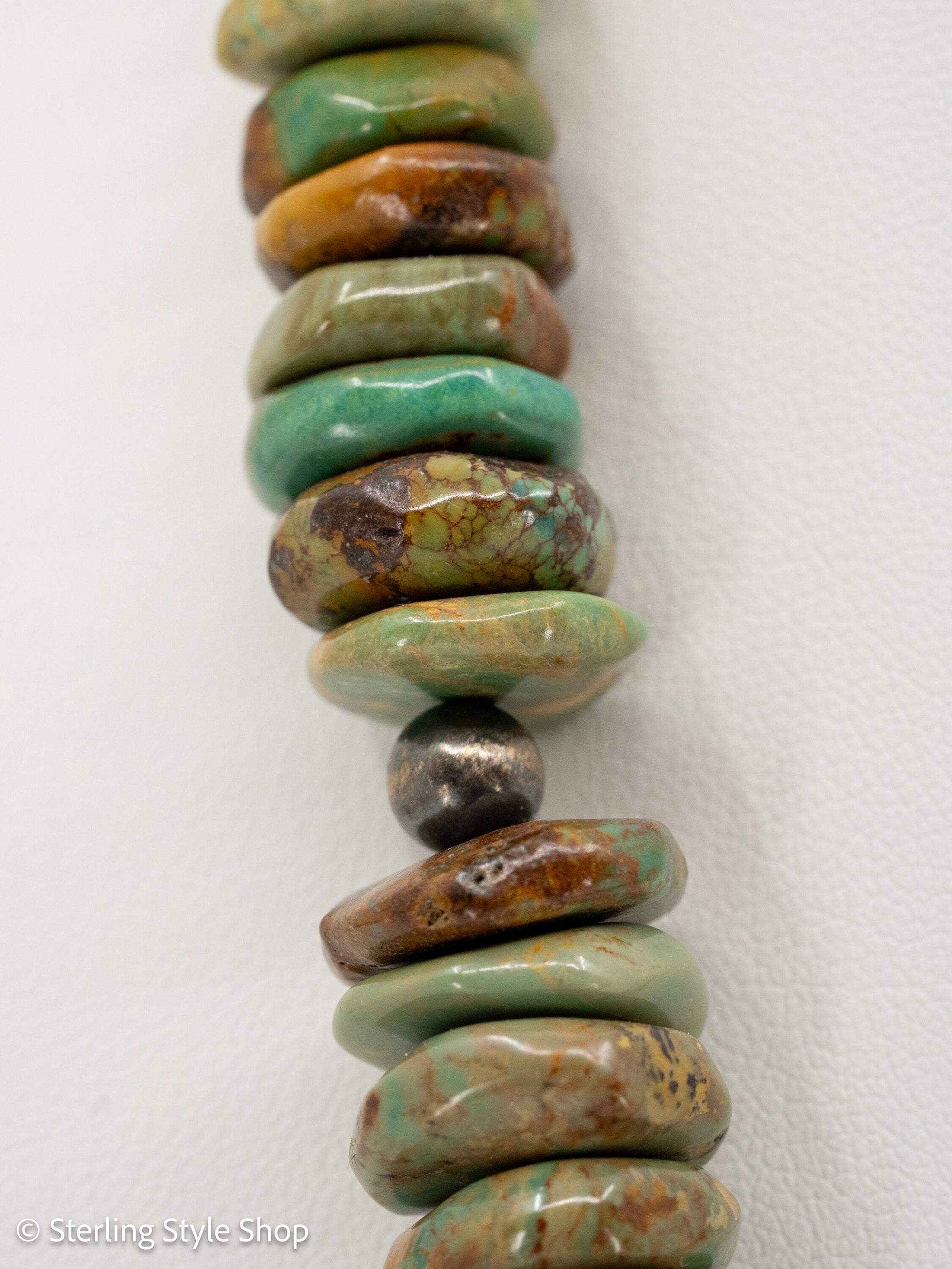 19-24&quot; Handmade Turquoise Heishi Necklace