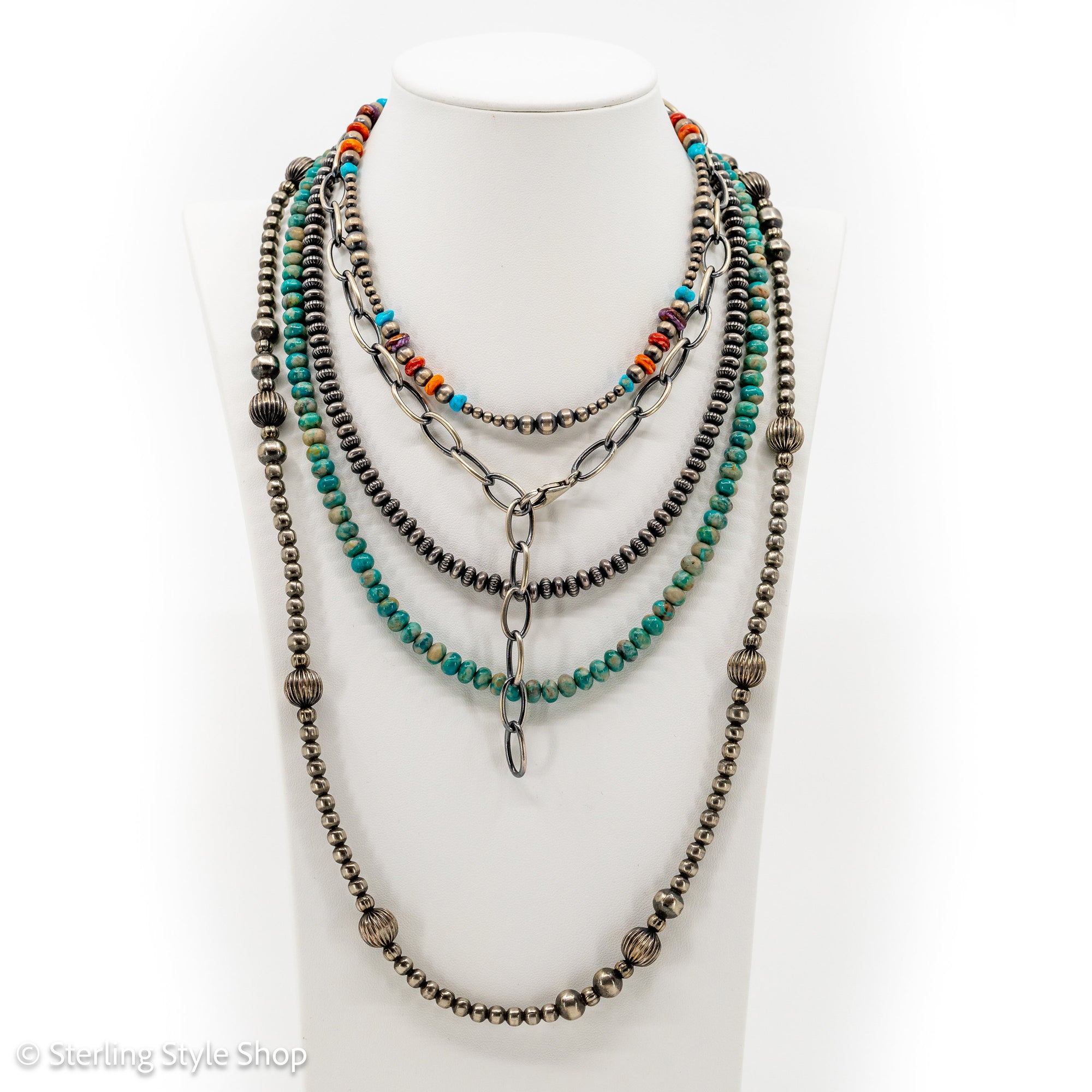 17&quot; Adjustable Sterling Silver Paperclip Chain