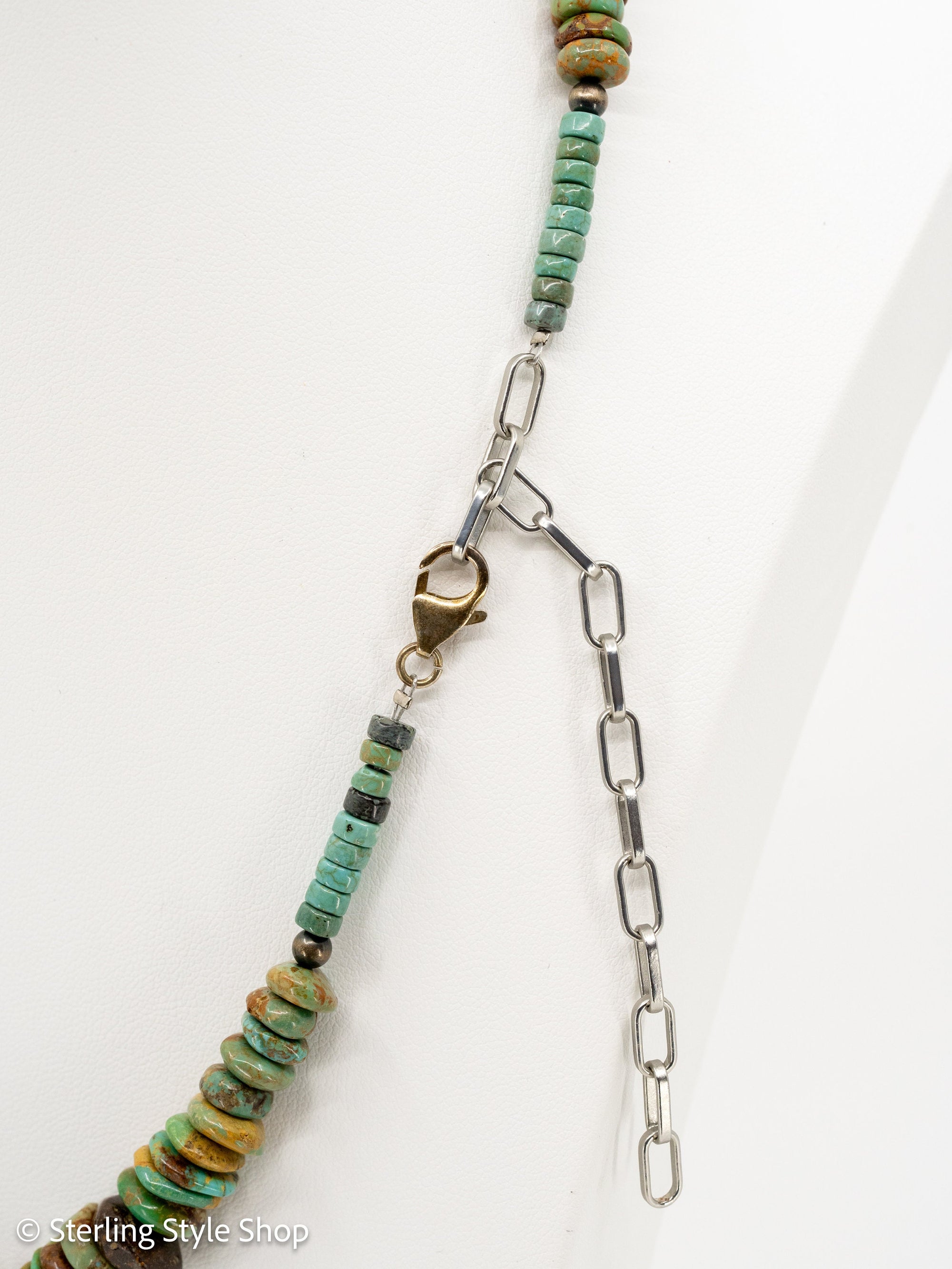 19-24&quot; Handmade Turquoise Heishi Necklace