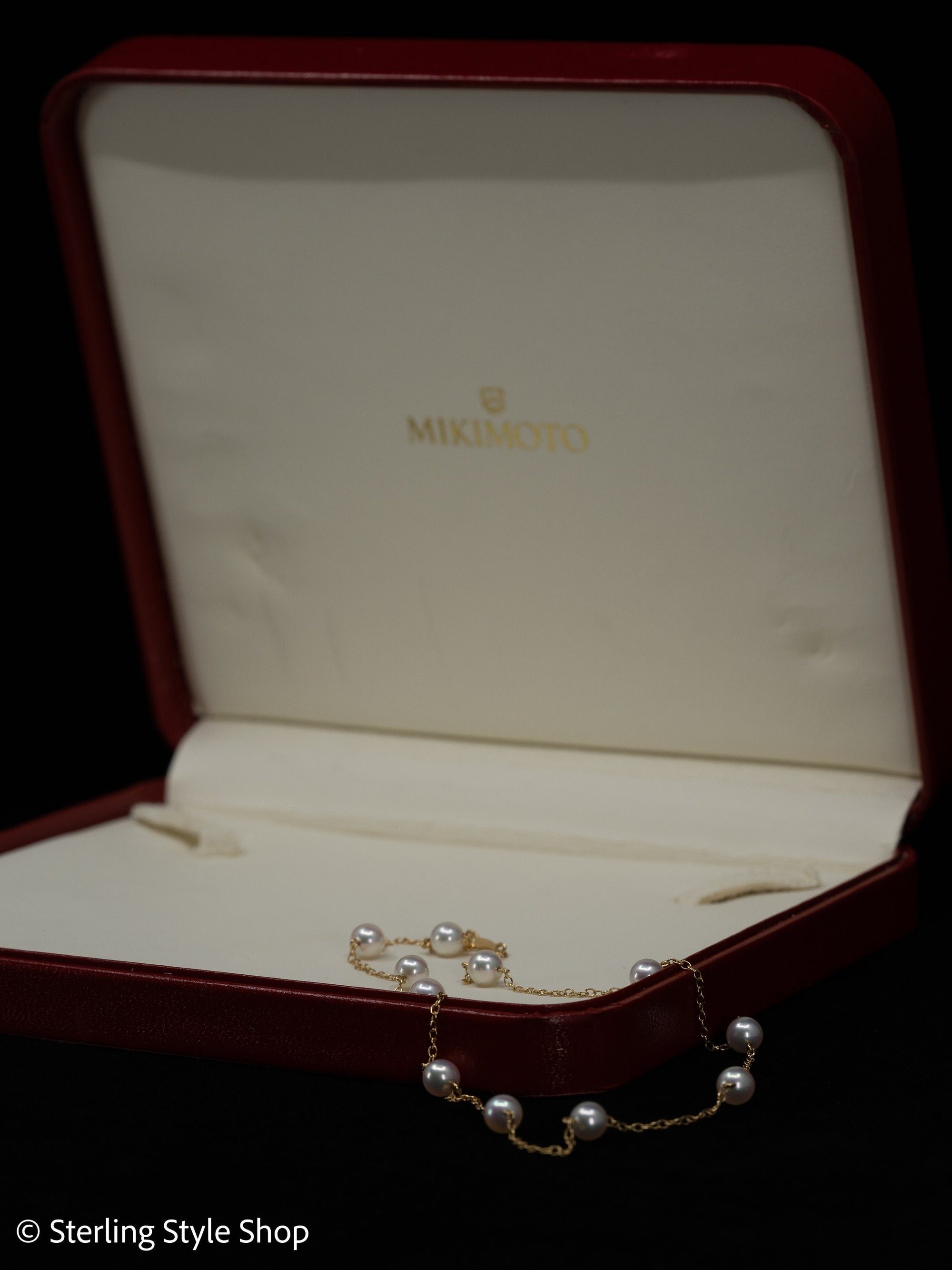 Mikimoto Cultured Pearl Station Necklace