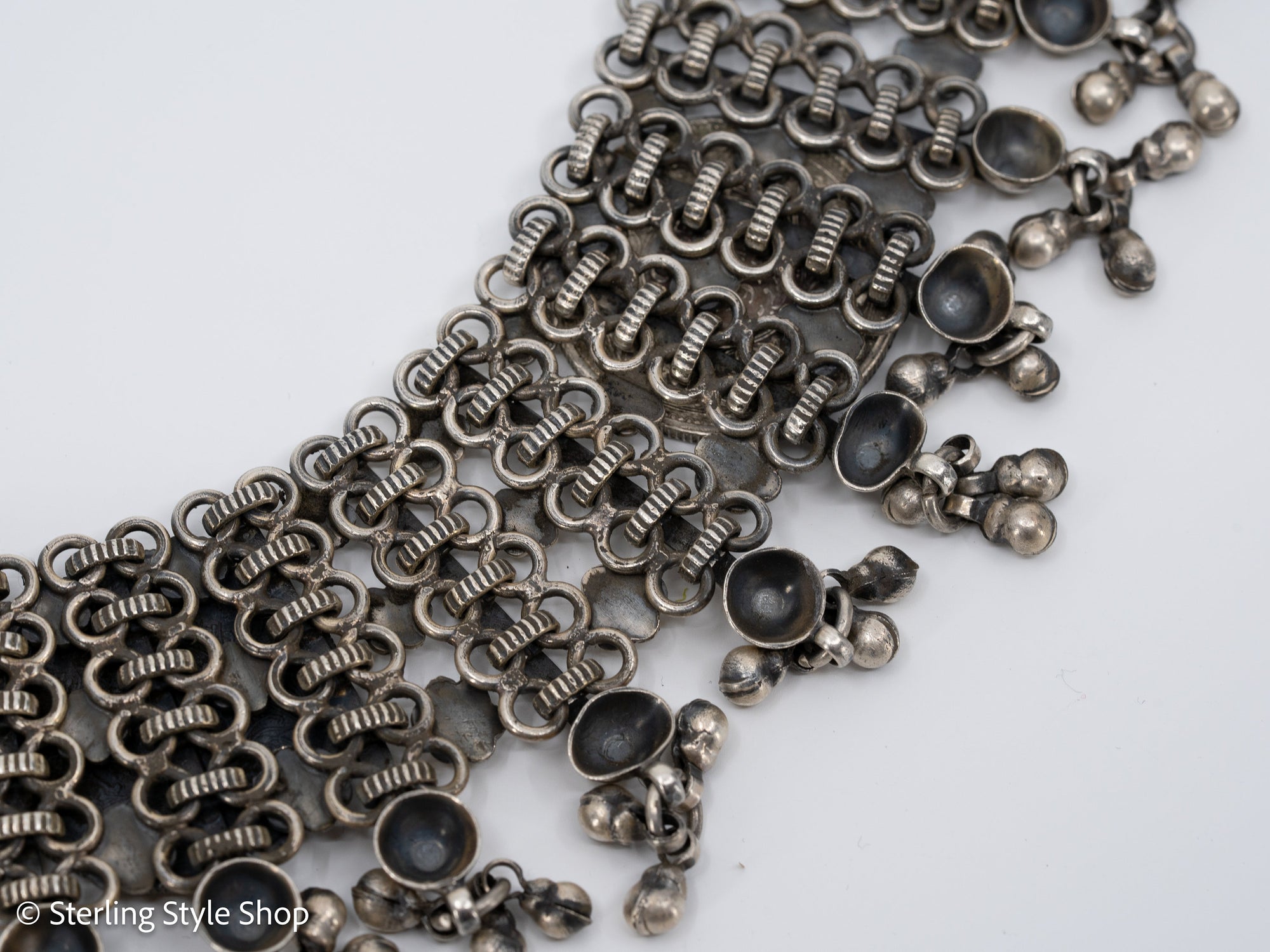 Vintage Silver Coin necklace from India