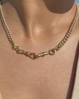 Antique 18k Gold Albert Chain Necklace | 1921 Birmingham Hallmarked Watch Chain, Heavy Curb Link, 60.1g Solid Gold T-Bar Necklace